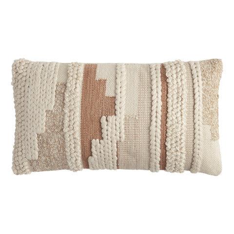 Rust & Ivory Braided Pillow Rental