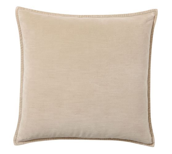 Beige Velvet Pillow Rental