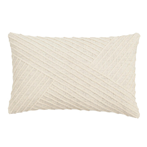 Ivory Angled Stripe Pillow Rental