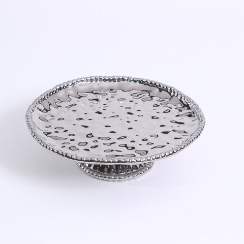 Cake Stand - Shiny Silver Rental