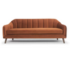 Rust Velvet Sofa Rental