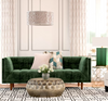 Jade Tufted Velvet Sofa Rental