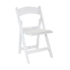 White Resin Folding Chair Rental